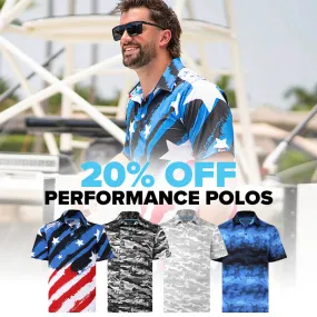 20% Off Performance Polos