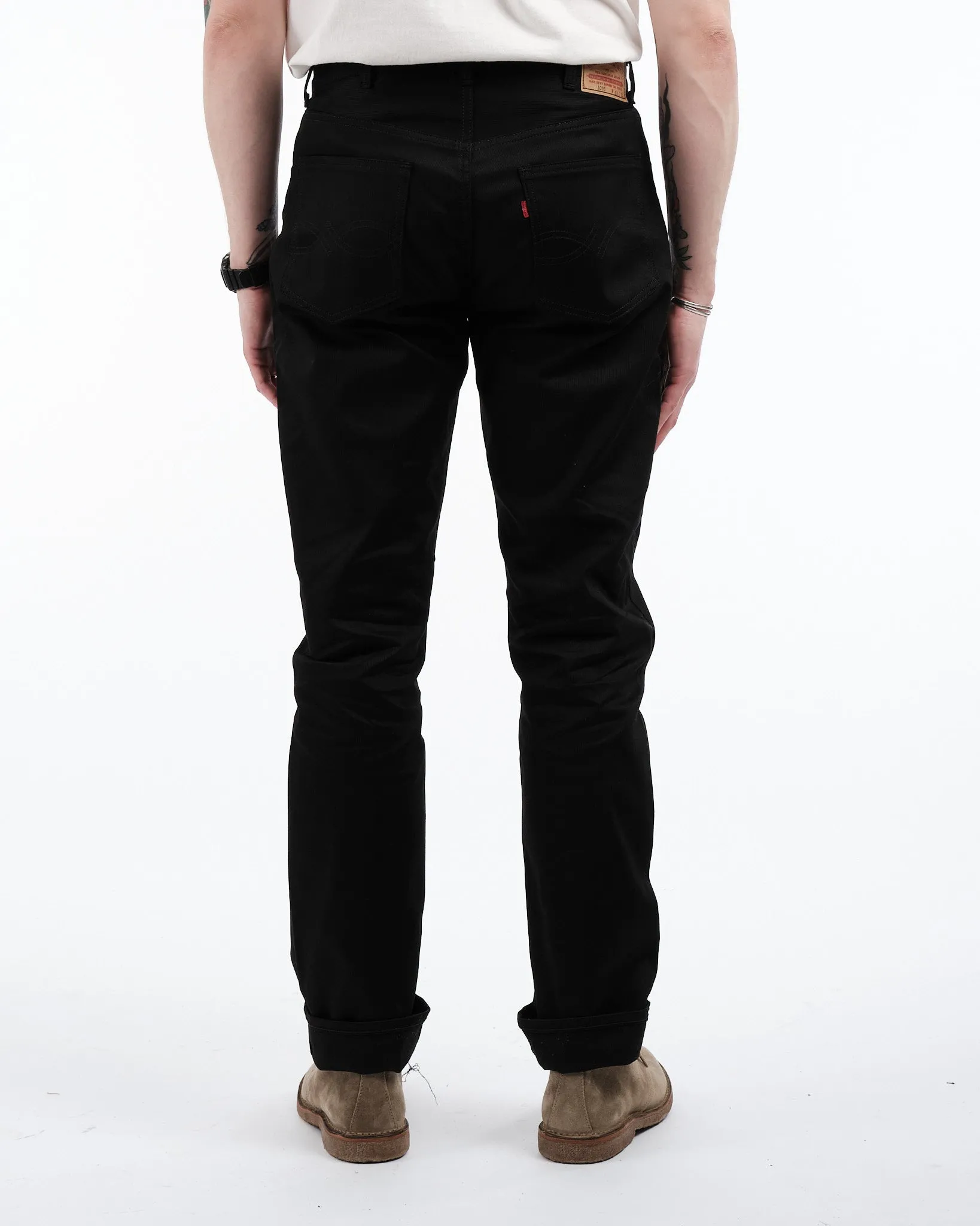 1096 PIQUE PANTS BLACK