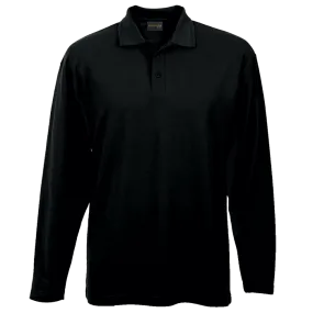 175g Pique Knit Long Sleeve Golfer Mens