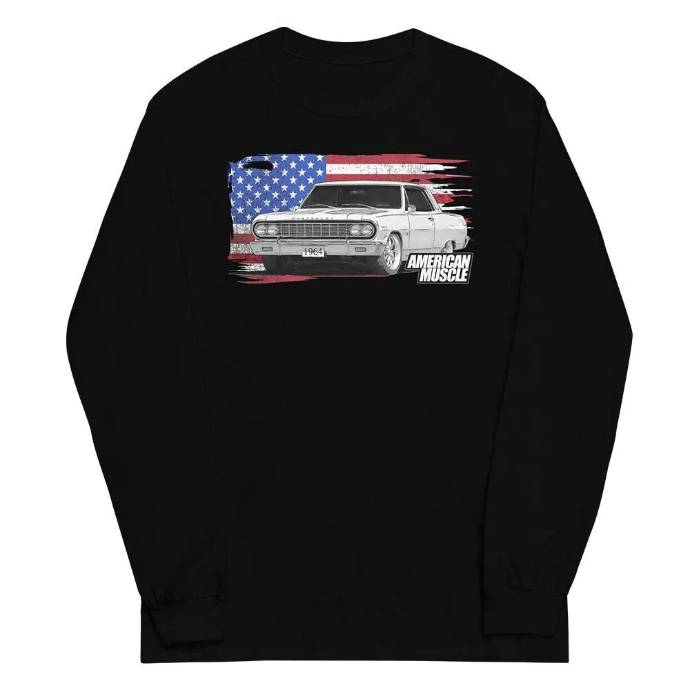 1964 Chevelle Malibu Long Sleeve T-Shirt American Muscle car