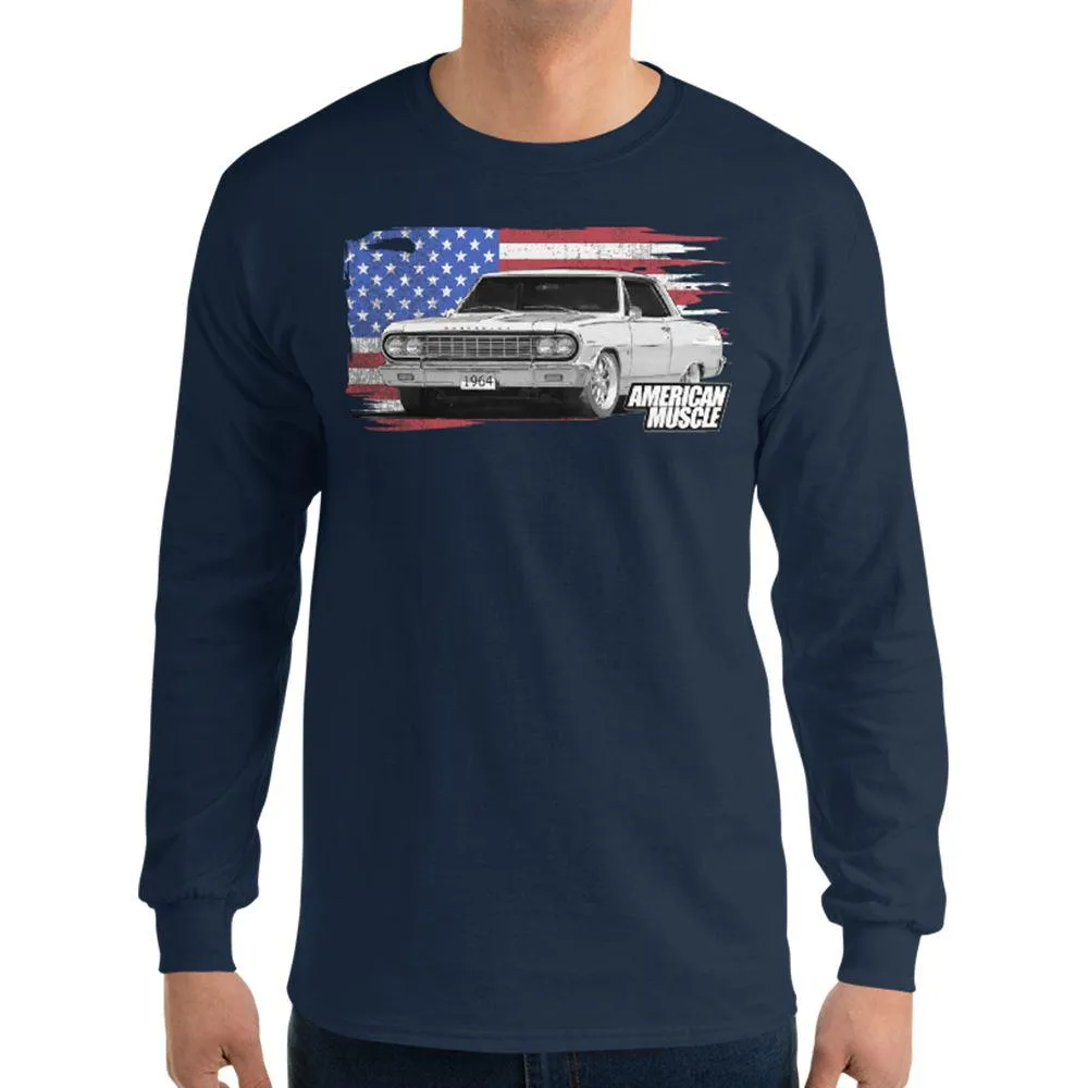 1964 Chevelle Malibu Long Sleeve T-Shirt American Muscle car