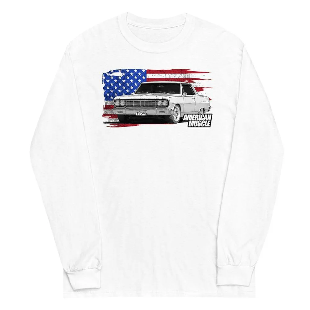 1964 Chevelle Malibu Long Sleeve T-Shirt American Muscle car