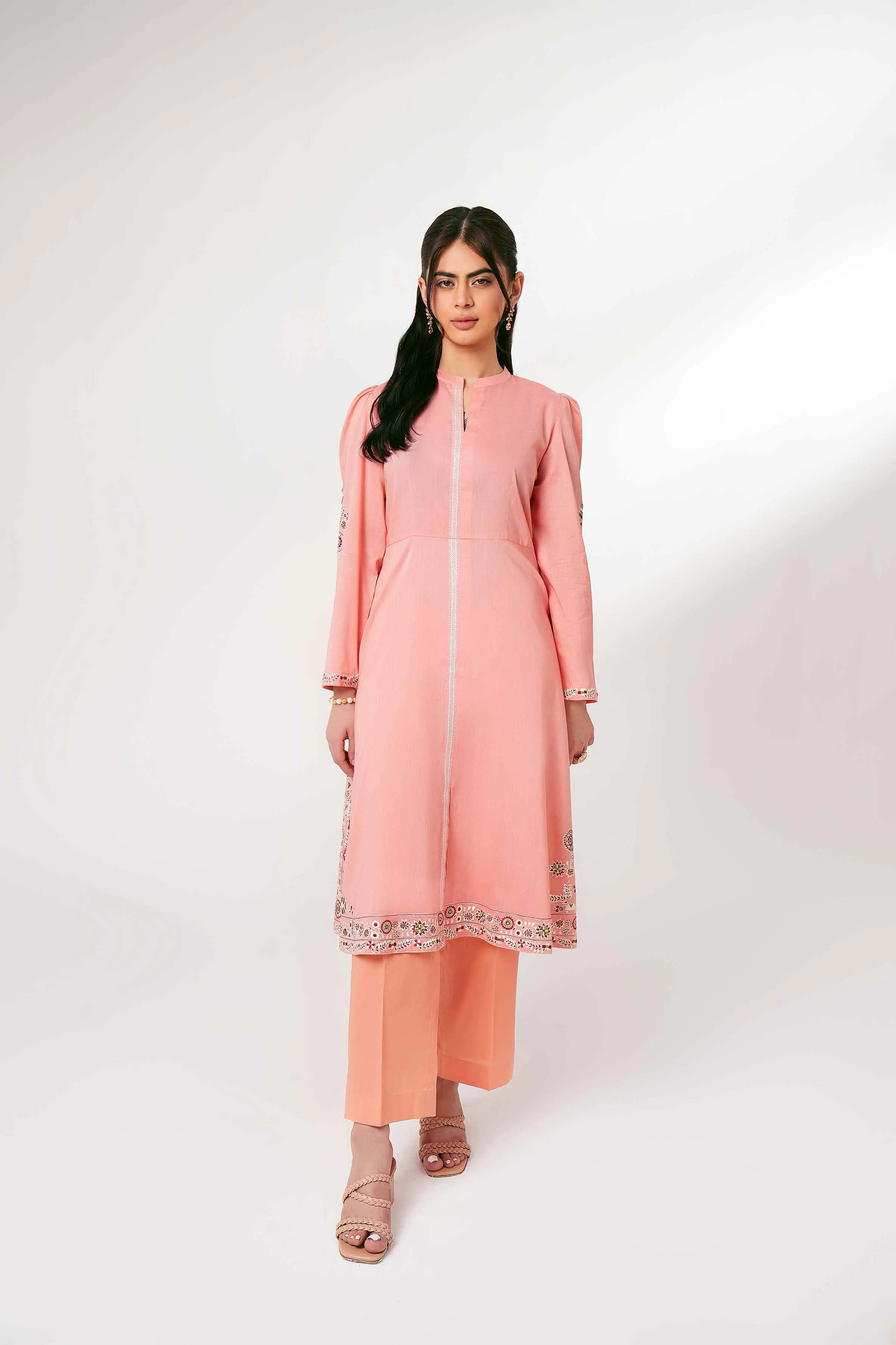 2 Piece - Embroidered Suit - PE24-66