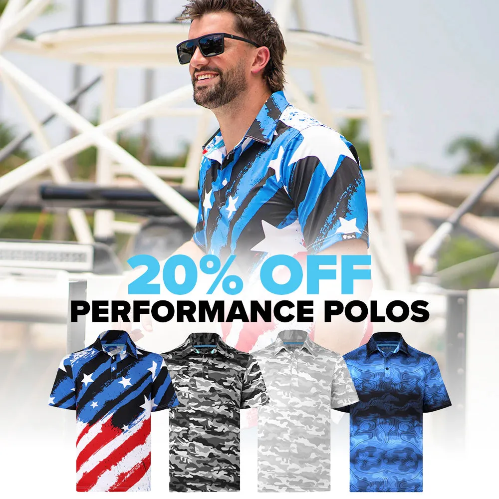 20% Off Performance Polos