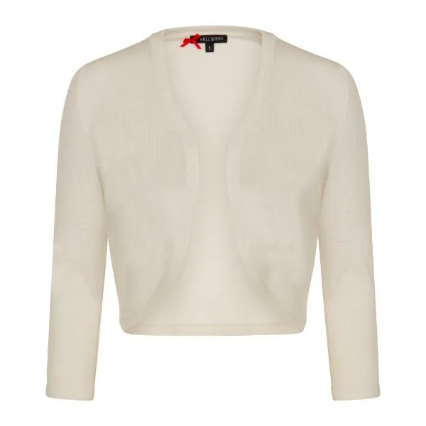 3/4 Sleeve Ivory Stretch Shrug Bolero