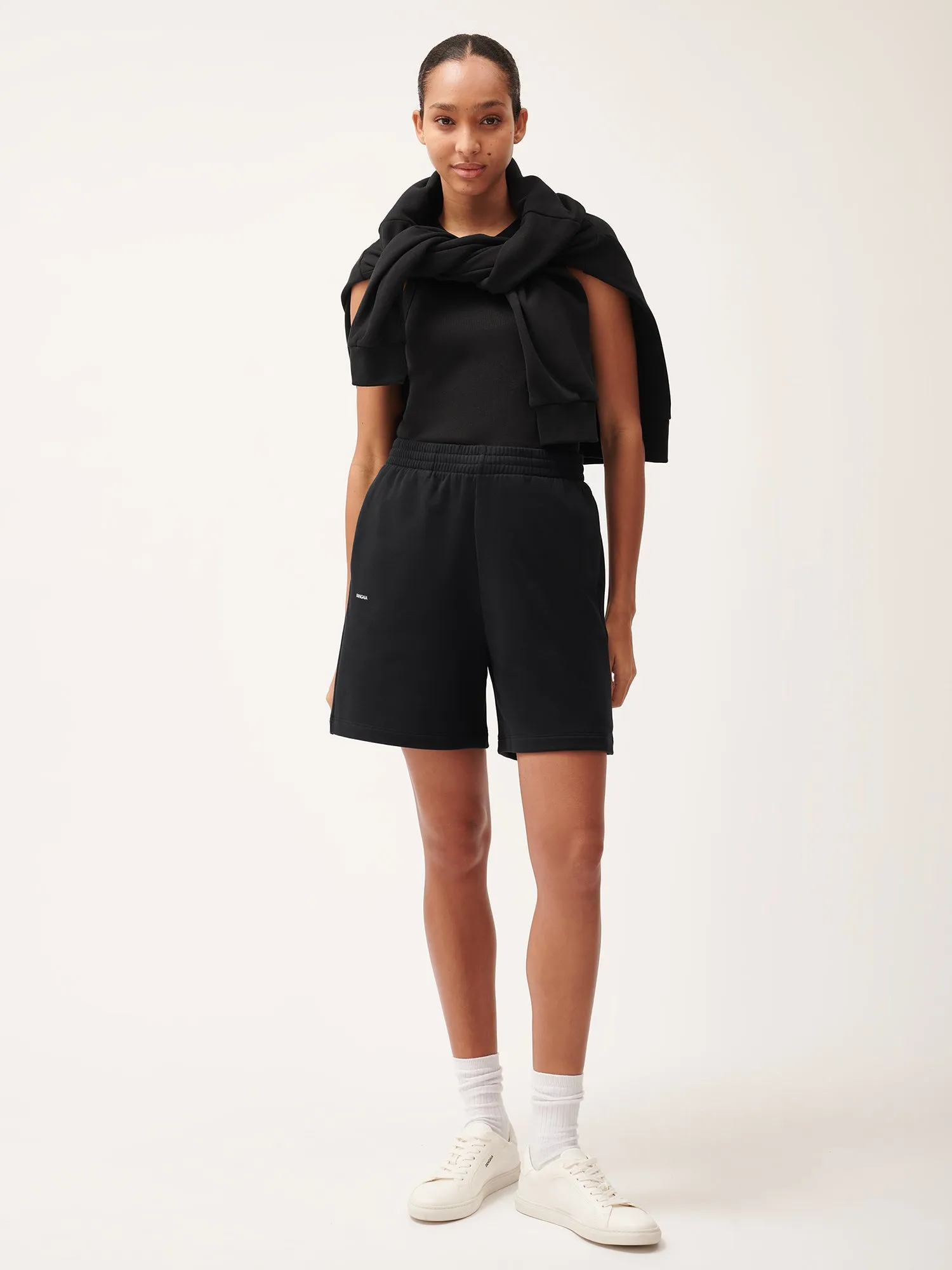 365 Midweight Mid length Shorts—twilight-black