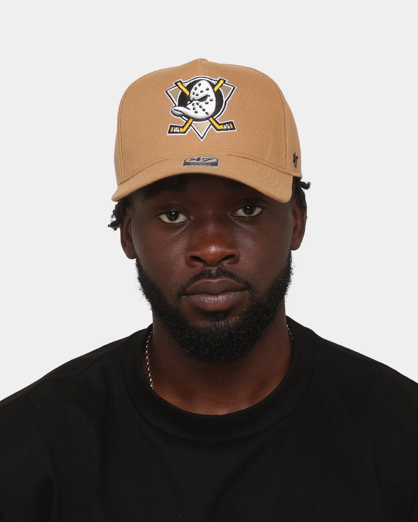 47 Brand Anaheim Ducks 'Clean & Simple' Replica MVP DT Snapback Camel