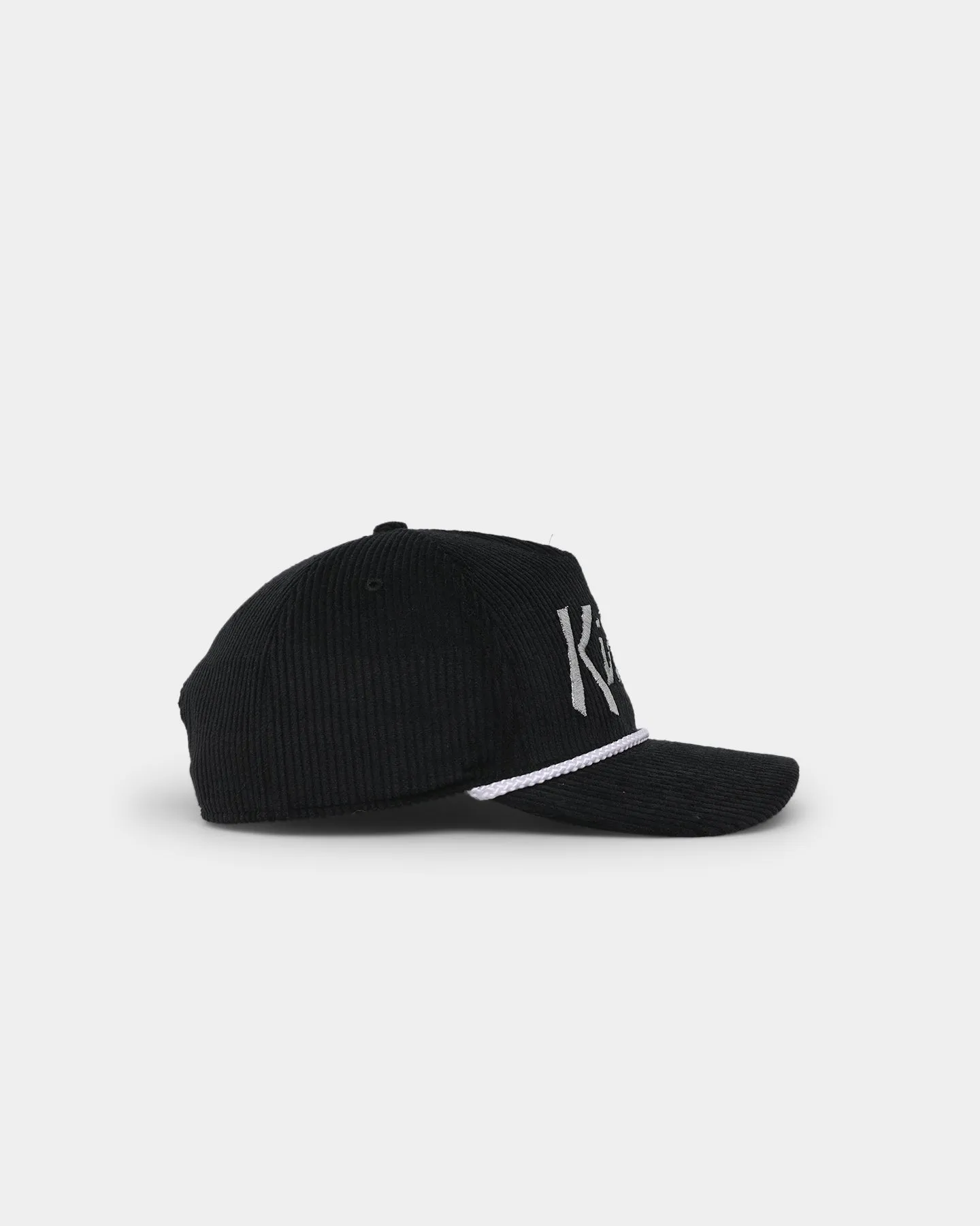 47 Brand Los Angeles Kings 'NHL Corduroy Team Script' Corduroy Crossrope 47 Hitch Snapback Black