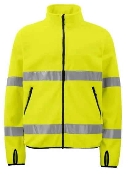 6327 High-Vis Polar Fleece Jacket by Projob - EN ISO 20471 Class 3 Certified