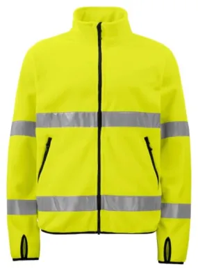 6327 High-Vis Polar Fleece Jacket by Projob - EN ISO 20471 Class 3 Certified