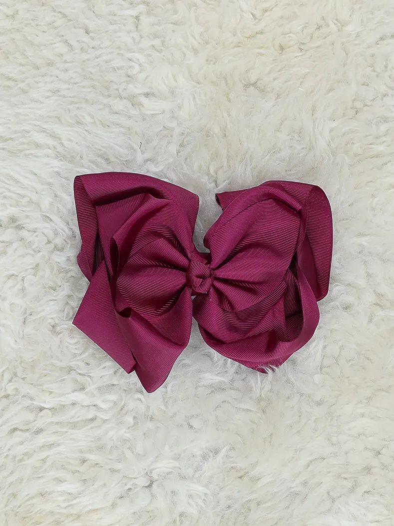 6.5 Inch Double Layer Bow - 40 Colors Available