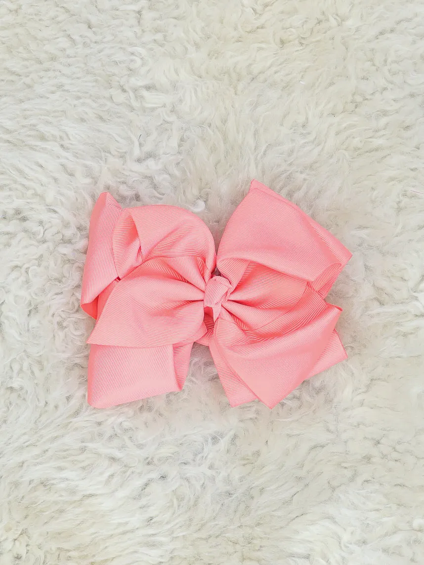 6.5 Inch Double Layer Bow - 40 Colors Available