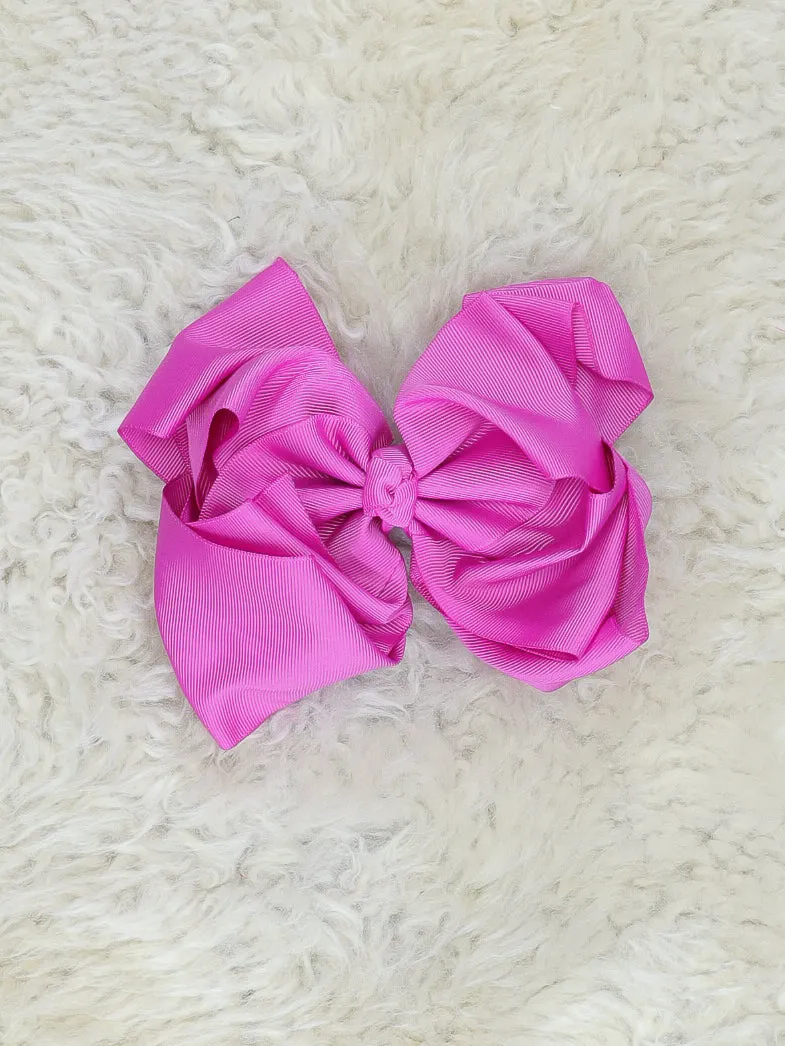 6.5 Inch Double Layer Bow - 40 Colors Available