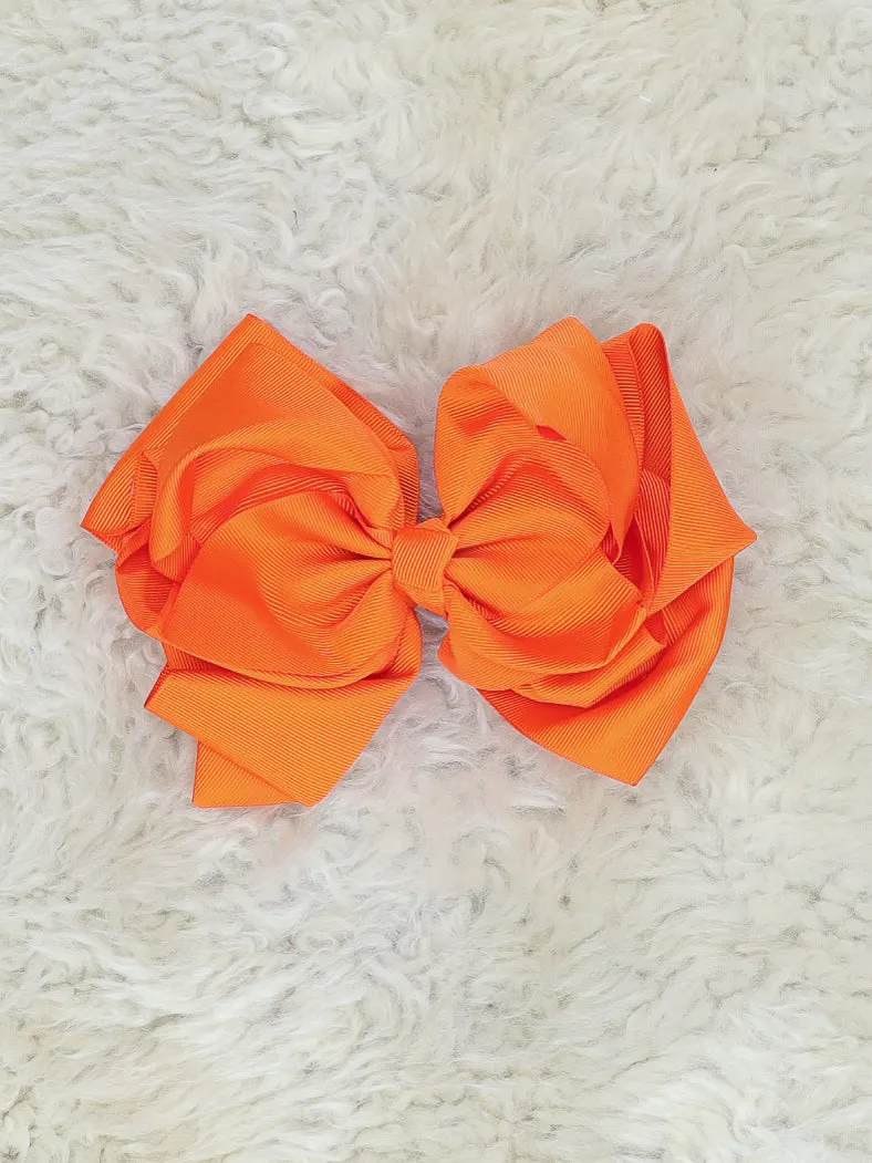 6.5 Inch Double Layer Bow - 40 Colors Available