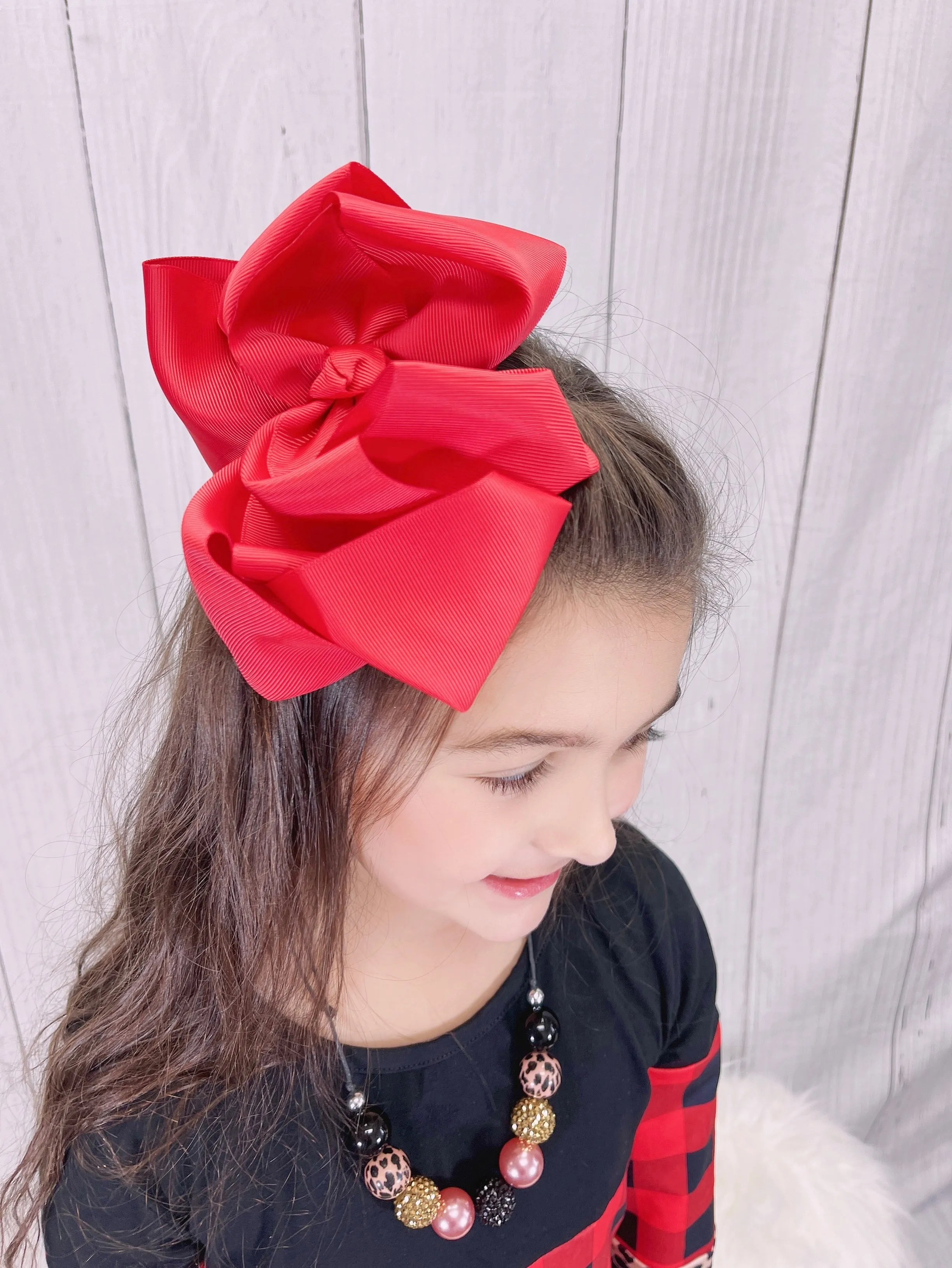 6.5 Inch Double Layer Bow - 40 Colors Available