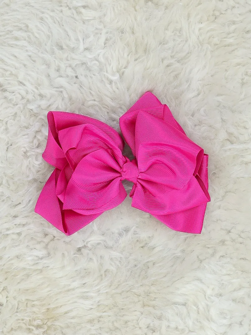 6.5 Inch Double Layer Bow - 40 Colors Available