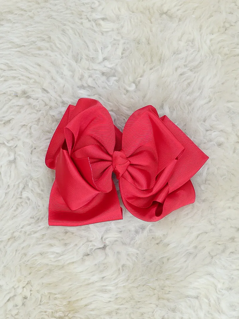 6.5 Inch Double Layer Bow - 40 Colors Available