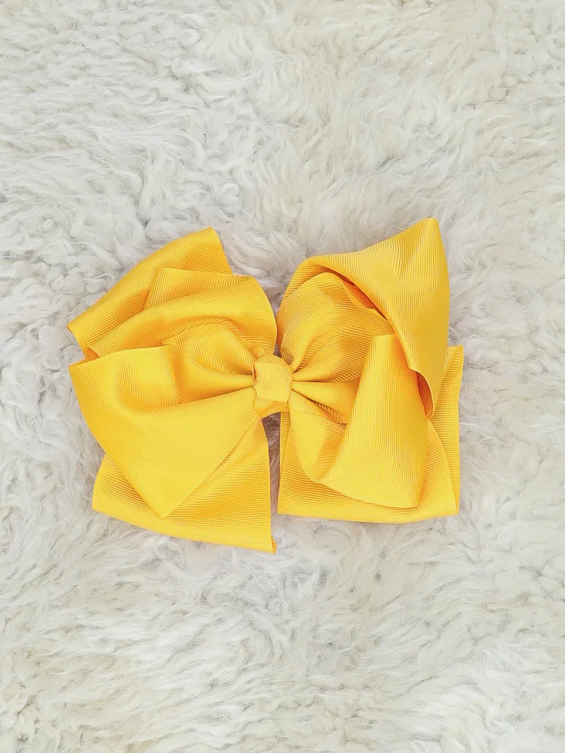 6.5 Inch Double Layer Bow - 40 Colors Available