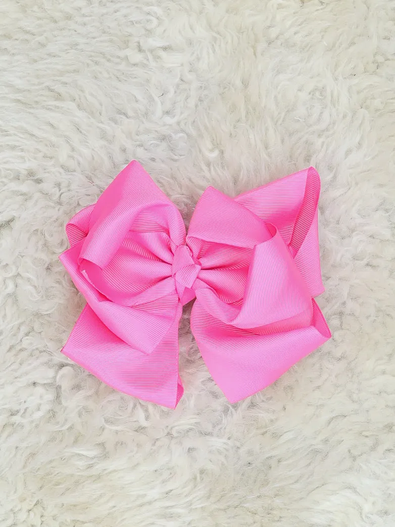 6.5 Inch Double Layer Bow - 40 Colors Available