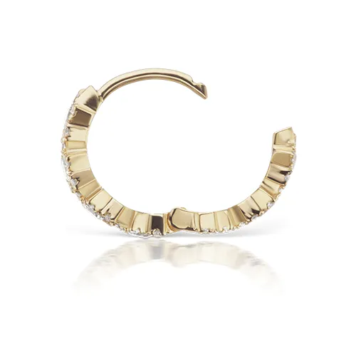 8mm Diamond Constellation Eternity Ring by Maria Tash in 18K Yellow Gold