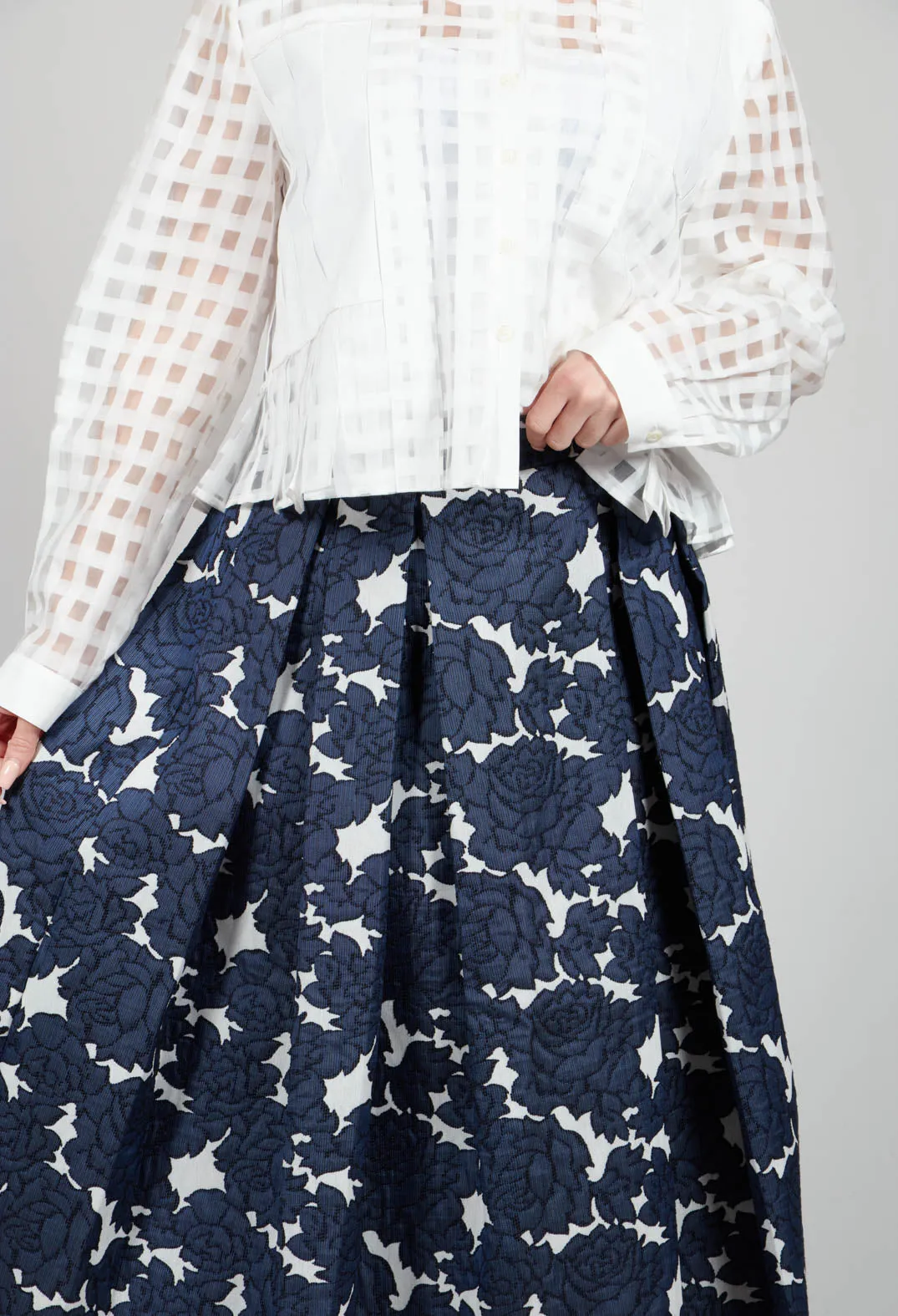 Abey Skirt in Floral Blue