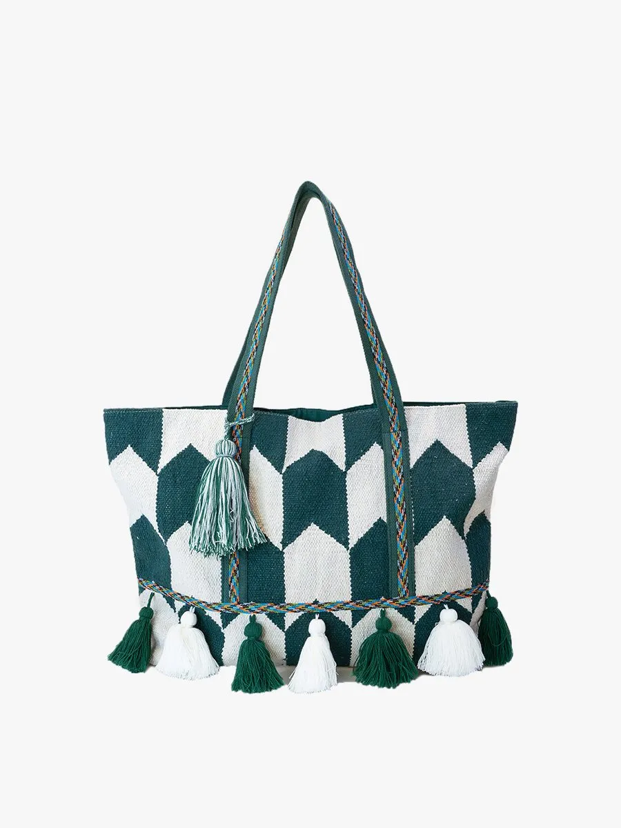 Ada Cotton Tote w/ Tassels