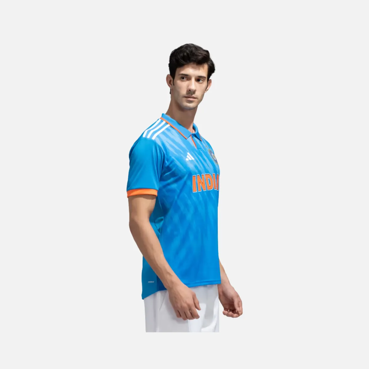 Adidas India Cricket Odi Official Replica Men's Jersey -Bright Blue