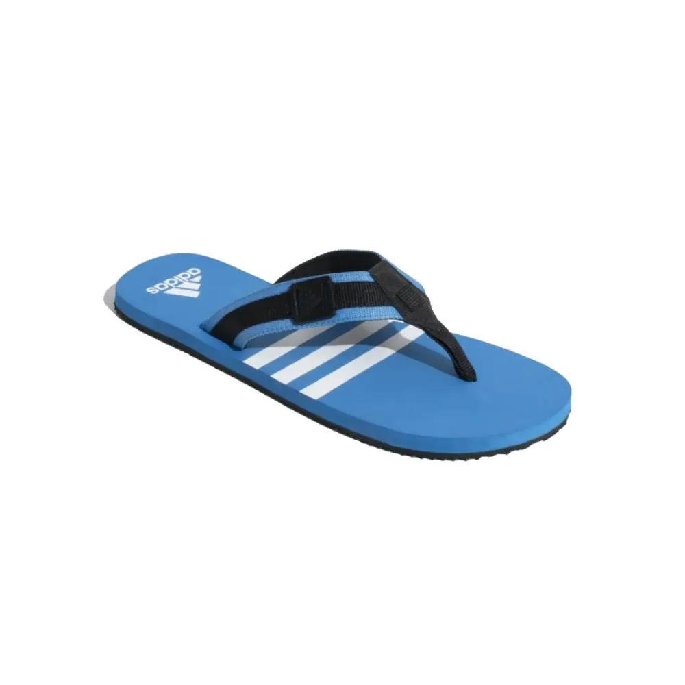 Adidas Men's Enthuso M Slipper (Core Black/Cloud White/Pulse Blue)