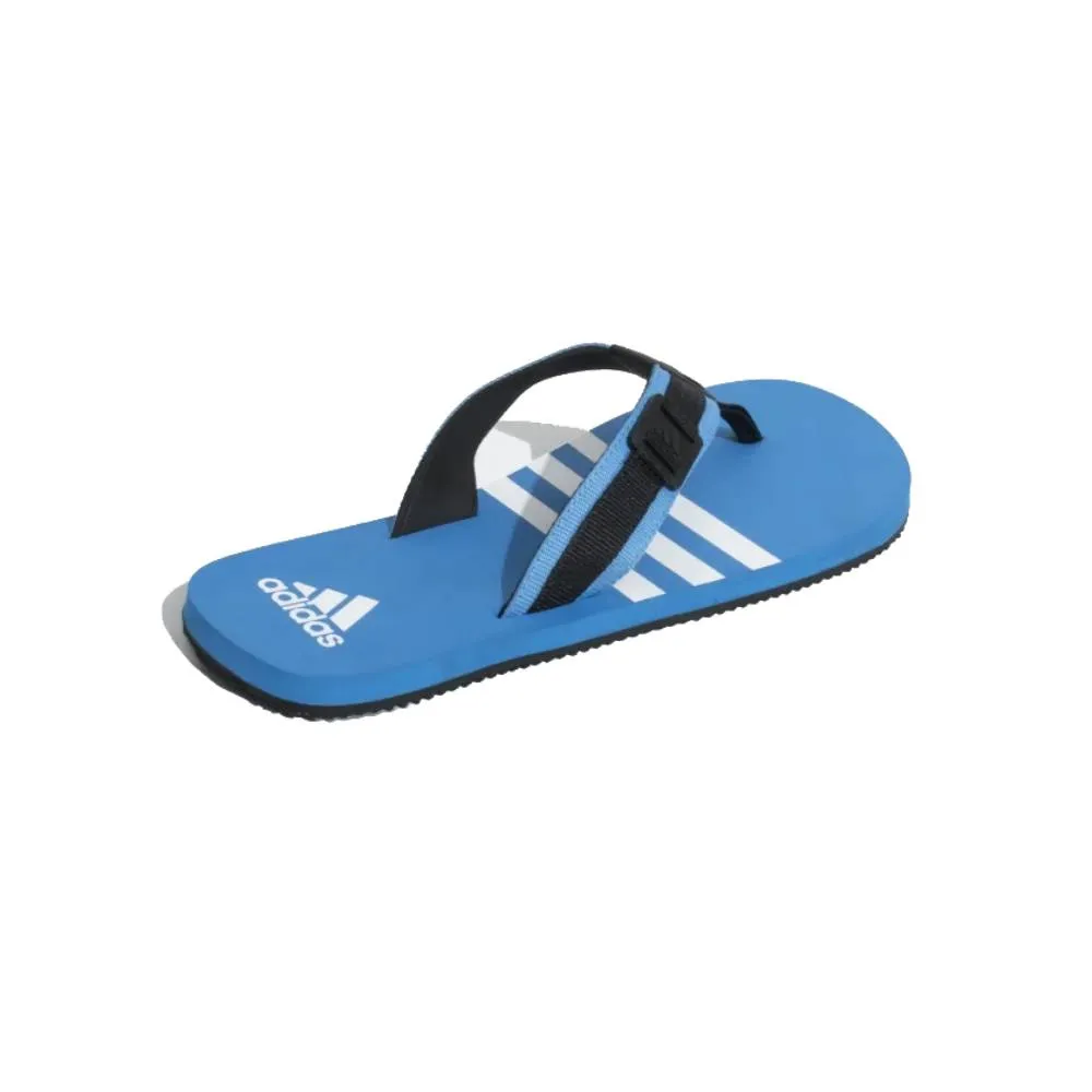 Adidas Men's Enthuso M Slipper (Core Black/Cloud White/Pulse Blue)