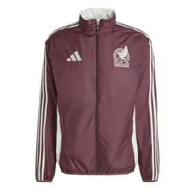 adidas Men's Mexico 2024 Anthem Jacket Dark Burgundy