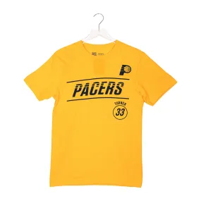 Adult Indiana Pacers #33 Myles Turner Rhythm Statement Name and Number T-shirt in Gold by Pacers Team Store