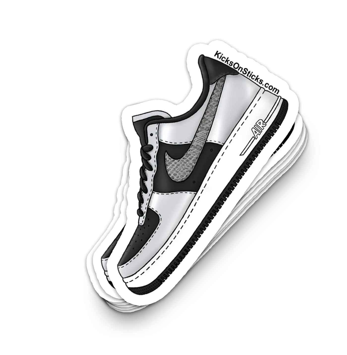 Air Force 1 Low "Silver Snake" Sneaker Sticker