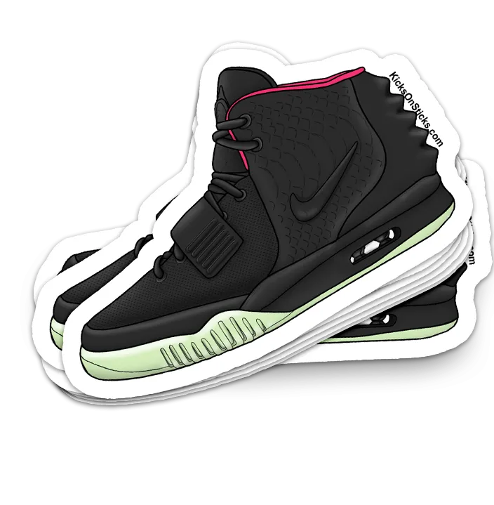 Air Yeezy 2 "Solar Red" Sneaker Sticker