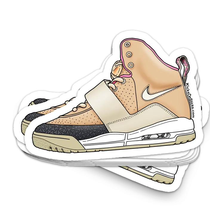 Air Yeezy "Tan" Sneaker Sticker