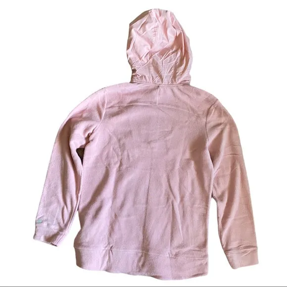 All In Motion Girls Soft Pink Fleece Pullover Hoodie Large 12/14