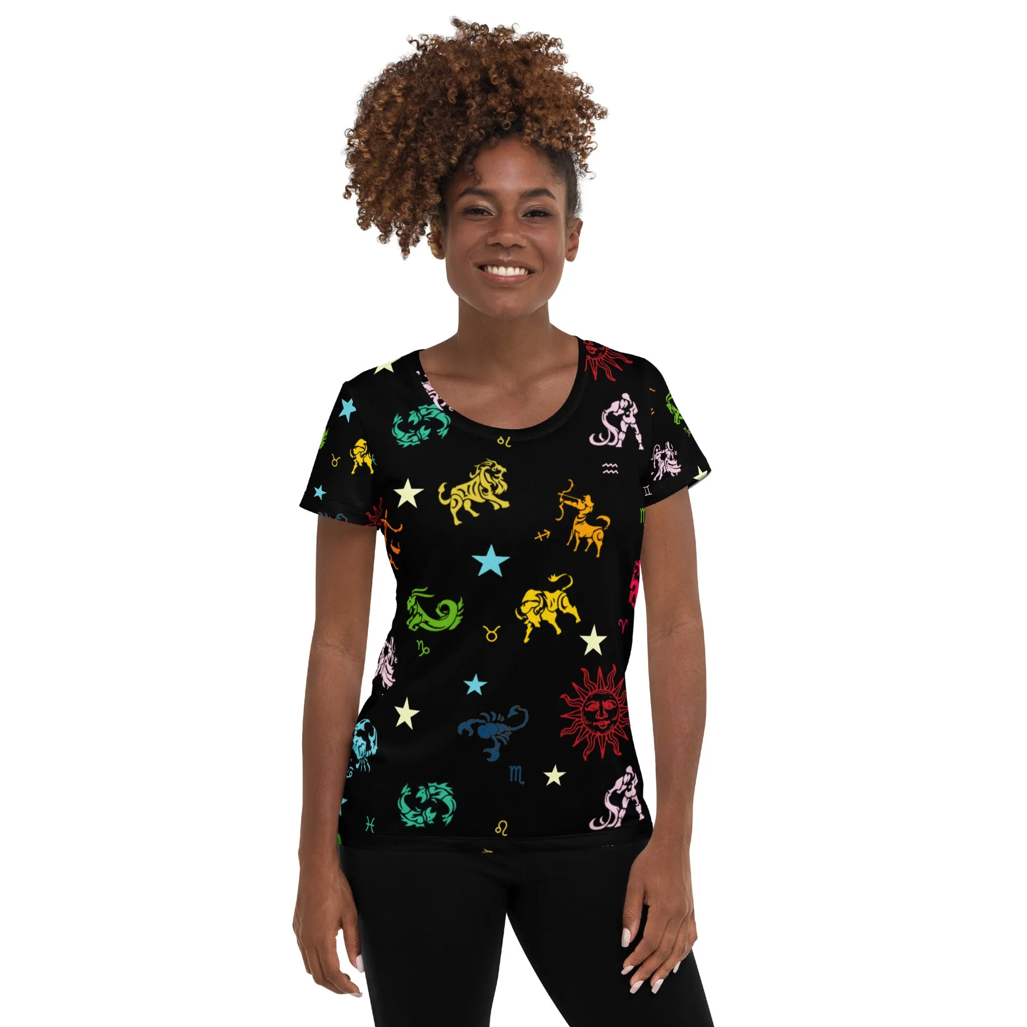 All-Over Print Women's Athletic T-shirt