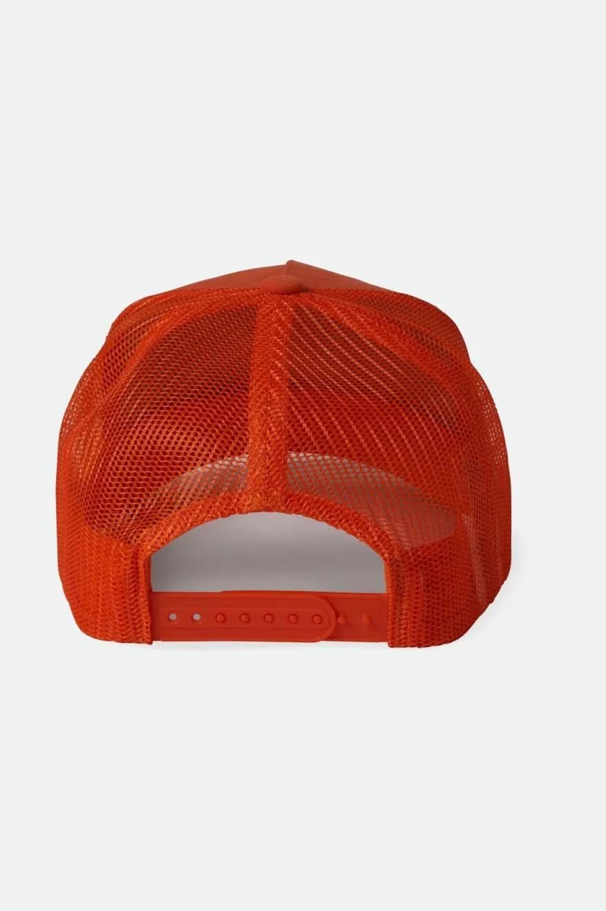 Alpha Block Netplus Trucker Hat - Orange/Orange