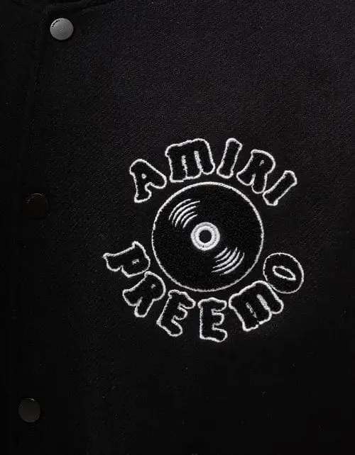 Amiri Black DJ Premier Varsity Jacket