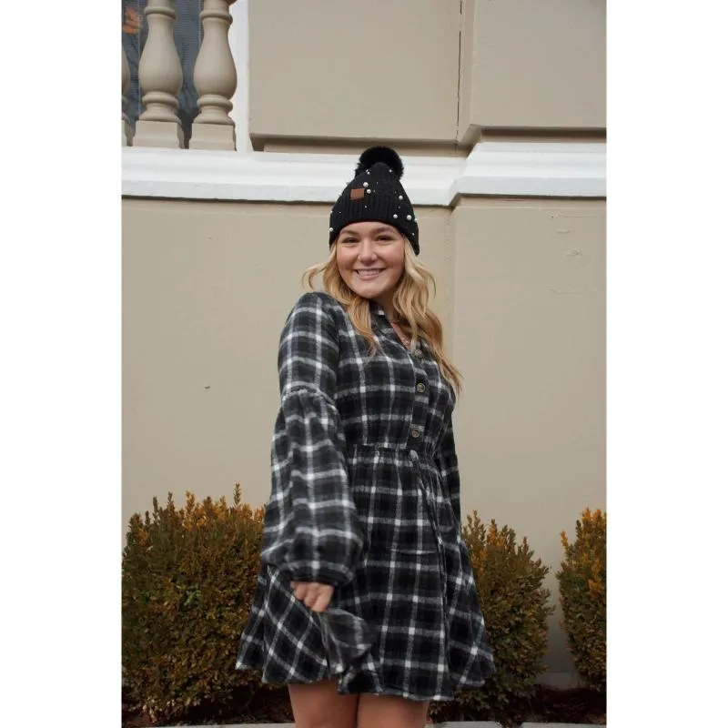 Andrea Plaid Flannel Dress