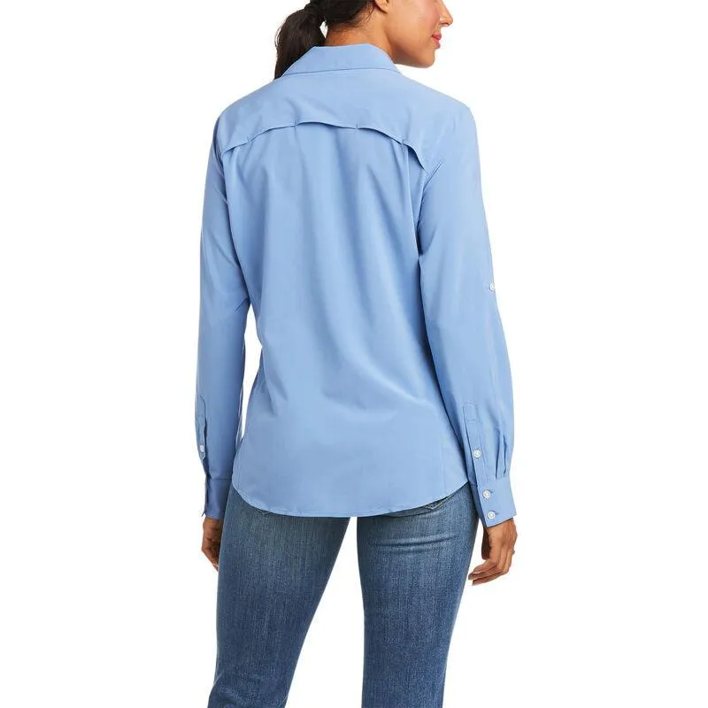 Ariat Women's Venttek II Stretch Blue Yonder Long Sleeve Shirt 10035521