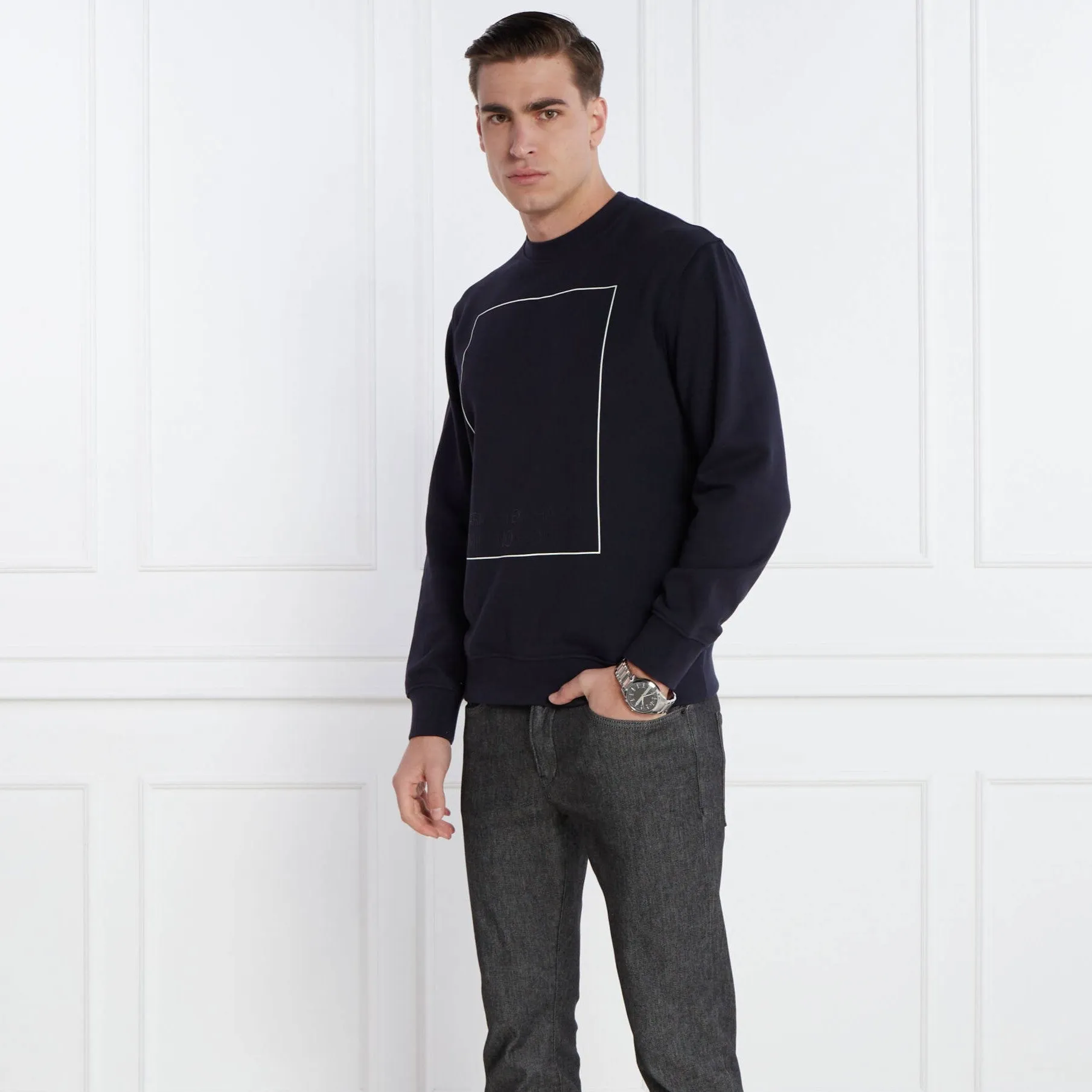 Armani Exchange Organic Cotton Sweatshirt