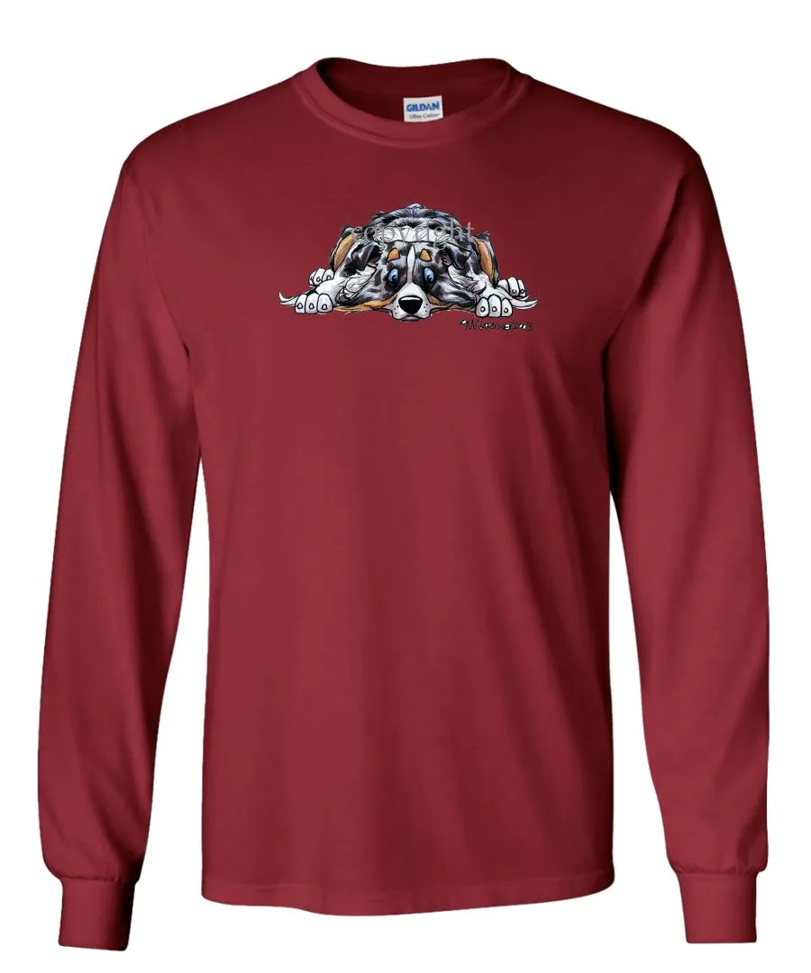 Australian Shepherd  Blue Merle - Rug Dog - Long Sleeve T-Shirt