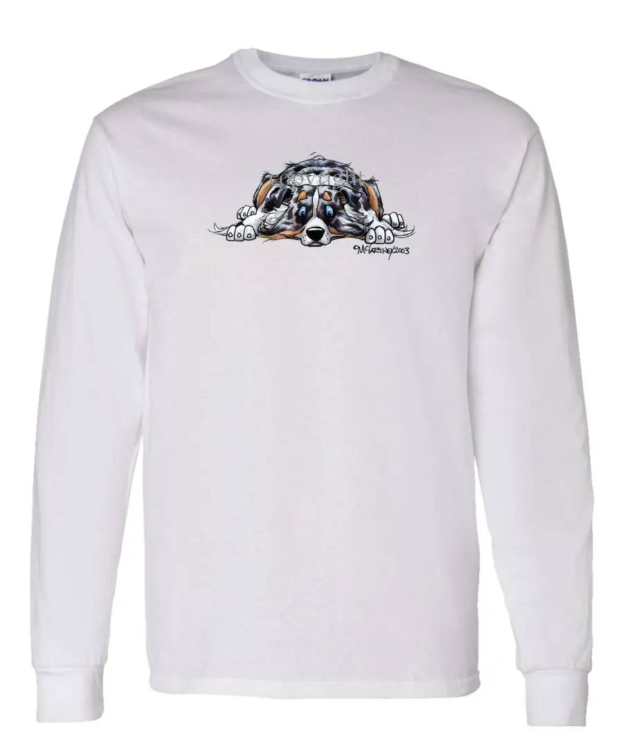 Australian Shepherd  Blue Merle - Rug Dog - Long Sleeve T-Shirt