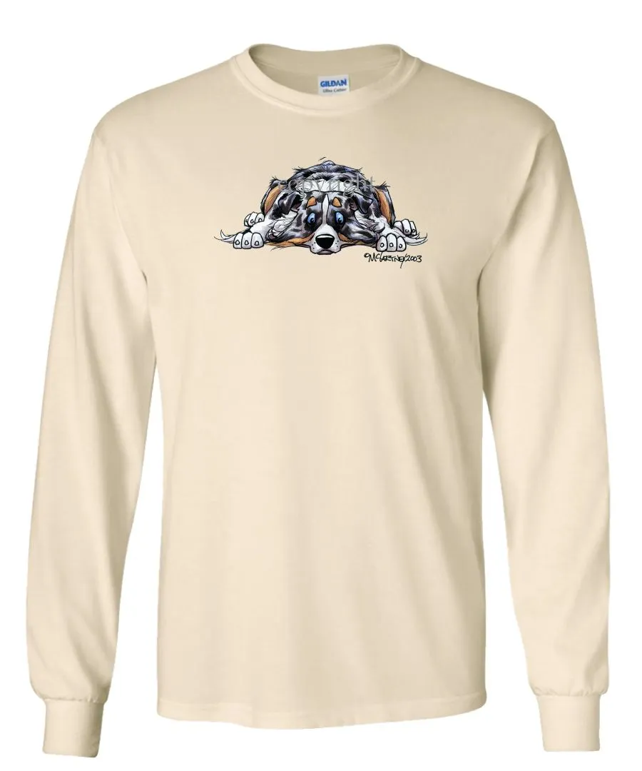 Australian Shepherd  Blue Merle - Rug Dog - Long Sleeve T-Shirt