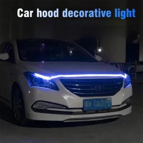 Auto LED 180cm Universal Car Hood Guide Strip Light Set