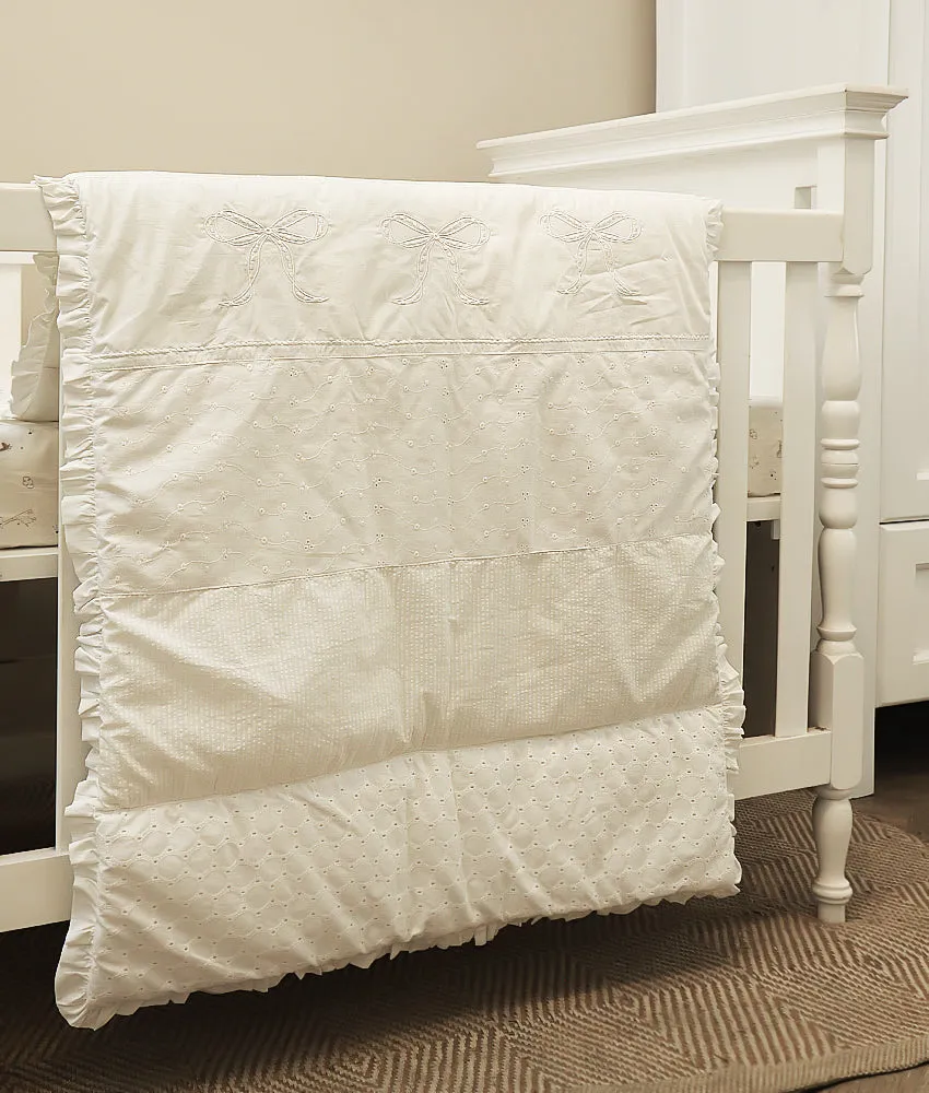 Baby Comforter Quilt – Classic White Theme