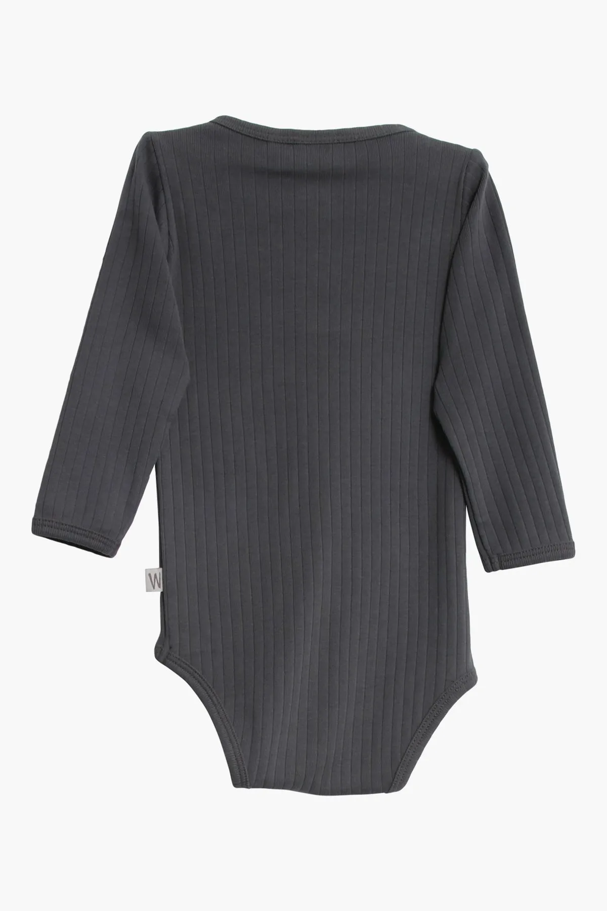 Baby Onesie Wheat Edgeband - Grey