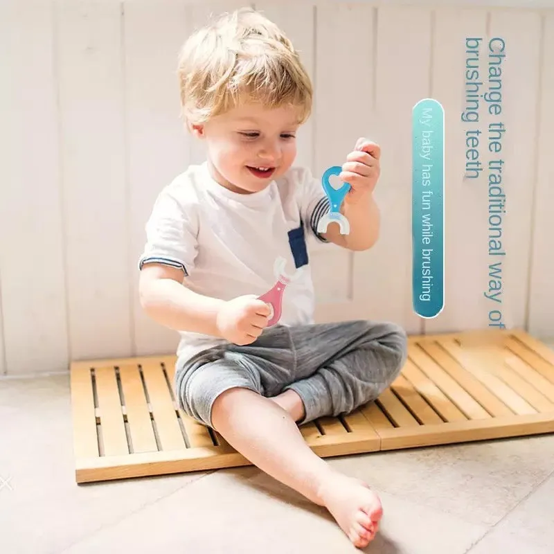 Baby Toothbrush Children 360 Degree U-shaped Child Toothbrush