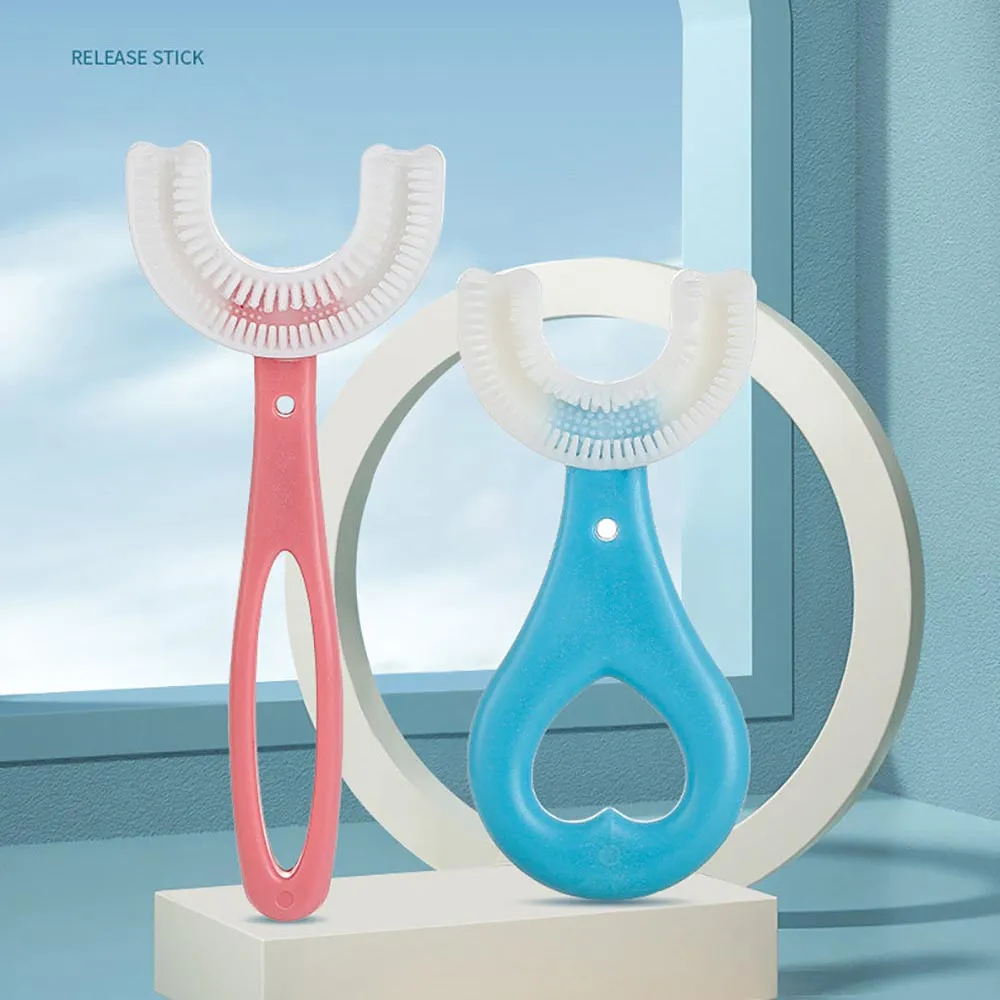 Baby Toothbrush Children 360 Degree U-shaped Child Toothbrush