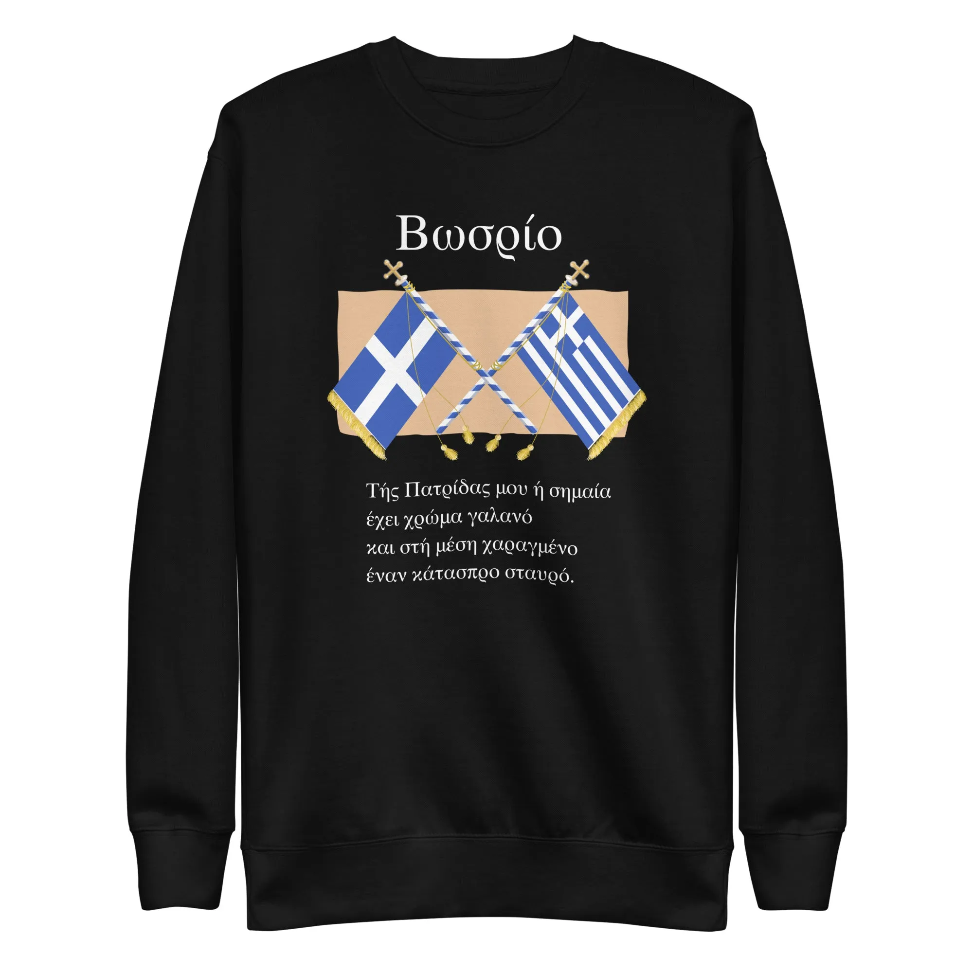 Back to Greek School My Flag Unisex Premium Sweatshirt